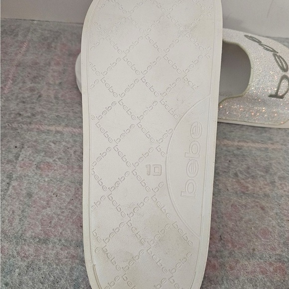 Bebe Fraida Slide Sandal White Women’s 10M - Picture 4 of 4